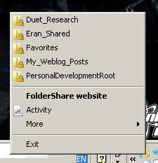 FolderShare SysTray